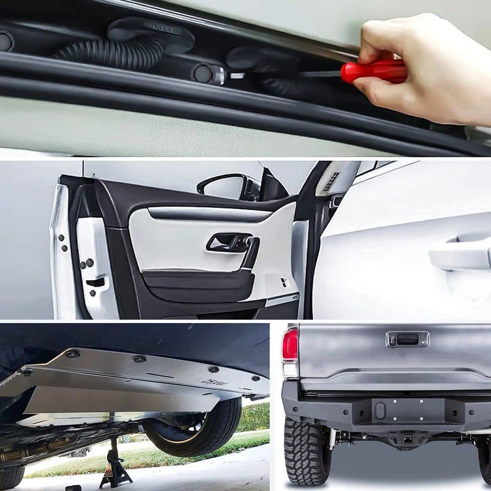 retainer clips 100 Pcs Head 18mm Hole 9mm Nylon Push-Type Automotive Clips Rivet Retainer Rear Bumper Cover Push-Type Retainer for Toyota #52161-02020 & 52161-16010 9mm