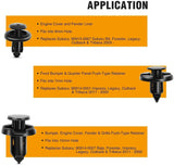 retainer clips 100 Pcs Hole 7mm 8mm 10mm Car Push Retainer Clips Kits For Subaru