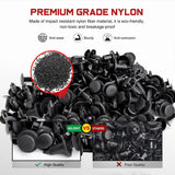 100 Pcs Hole 7mm 8mm 10mm Car Retainer Clips Nylon Push Expansion Screws Replacement Kit, Bumper Fastener Rivet Clips for Honda, Acura, GM, Ford, Chrysler Nilight