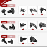 100 Pcs Hole 7mm 8mm 10mm Car Retainer Clips Nylon Push Expansion Screws Replacement Kit, Bumper Fastener Rivet Clips for Honda, Acura, GM, Ford, Chrysler Nilight
