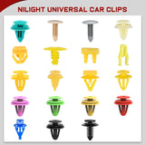 1001 Pcs Universal Car Clips Mixed Auto Bumper Fender Trim Door Panel Shield Engine Cover Retainer Rivet Push Clips for GM Ford Chrysler Toyota Lexus Honda Acura Dodge Jeep Nilight