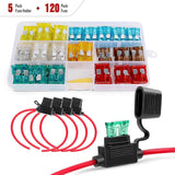 fuse 10Pack Inline Fuse Holder With 240Pcs Blade Fuses Set