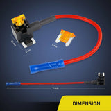 Accessories 10Pcs Low Profile Mini Add-A-Circuit Fuse Adapter