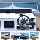 Nilight 8 Gang Rocker Switch Panel Waterproof Pre-Wired Marine with Resettable Circuit Breaker LED Backlight 5A 10A 15A Breakers 12V 24V ON Off 3 PIN Toggle Switches for Car Truck Boat RV