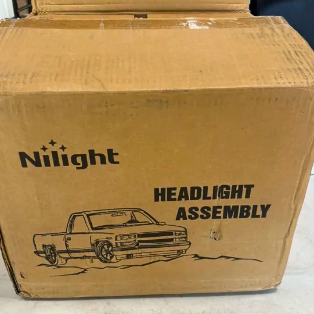 LED Headlight 1994 1995 1996 1997 1998 Chevy Silverado Tahoe Suburban C10 C/K 1500 2500 3500 Headlight Assembly Chrome Case Amber Reflector (25% OFF Final Checkout)