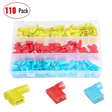 Connectors Assortments 110Pcs Nylon Flag Spade Terminals