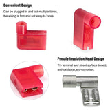 Connectors Assortments 110Pcs Nylon Flag Spade Terminals