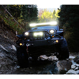 LED Light Bar 7.5 Inch 36W Flood LED Pods, 3D Deep Reflector Off Road Driving Work Light for Truck SUV ATV UTV Boat, 1PC