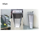Air cleaning units containing an air filter, ultraviolet lights and a photocatalytic filter