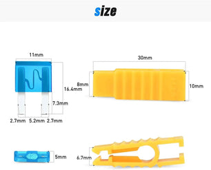 fuse 120Pcs Mini Blade Fuse and 10Pcs Add-A-Circuit Fuse Holder