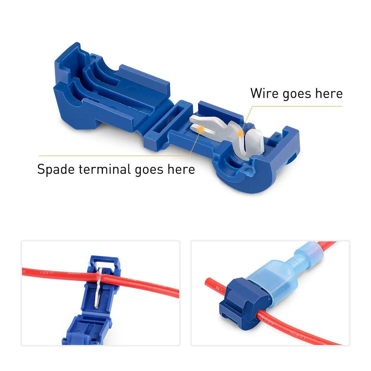 120Pcs Quick Splice Wire Terminals – Nilight