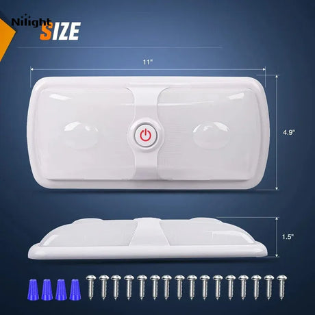 Interior Lights RV Interior Ceiling White LED Lights (Pair)