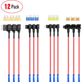 Wiring Harness Kit 12Pcs 4 Types Add-A-Circuit Fuse Tap Standard Mini Micro2 Low Profile