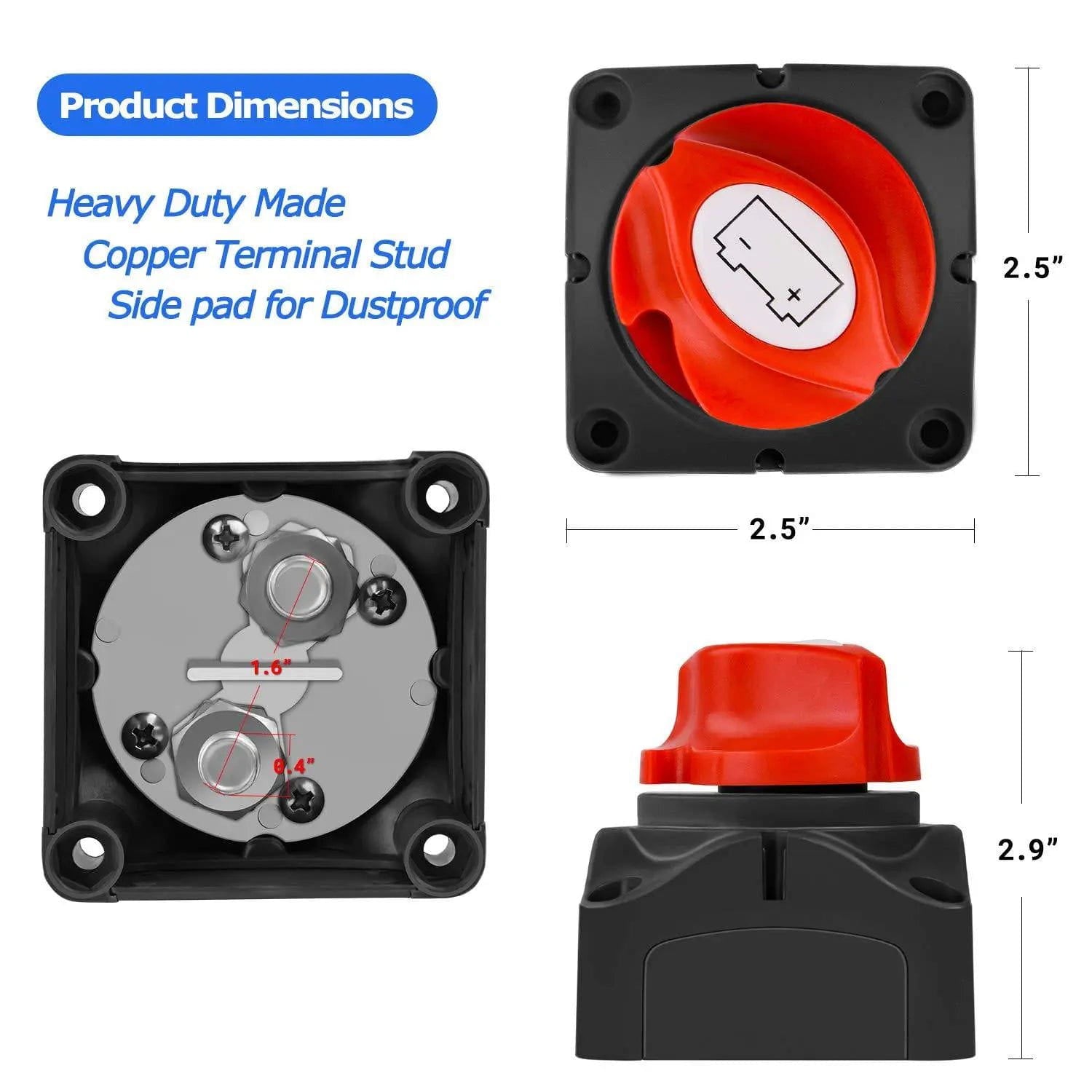 Accessories 12V-48V DC Battery Disconnect Switch