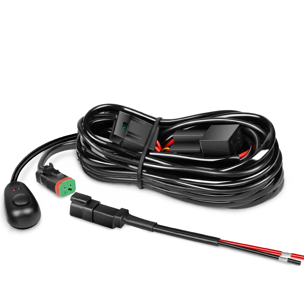 16AWG DT Connector Wire Harness Kit 1 Lead W/ 12V On Off Switch - – Nilight