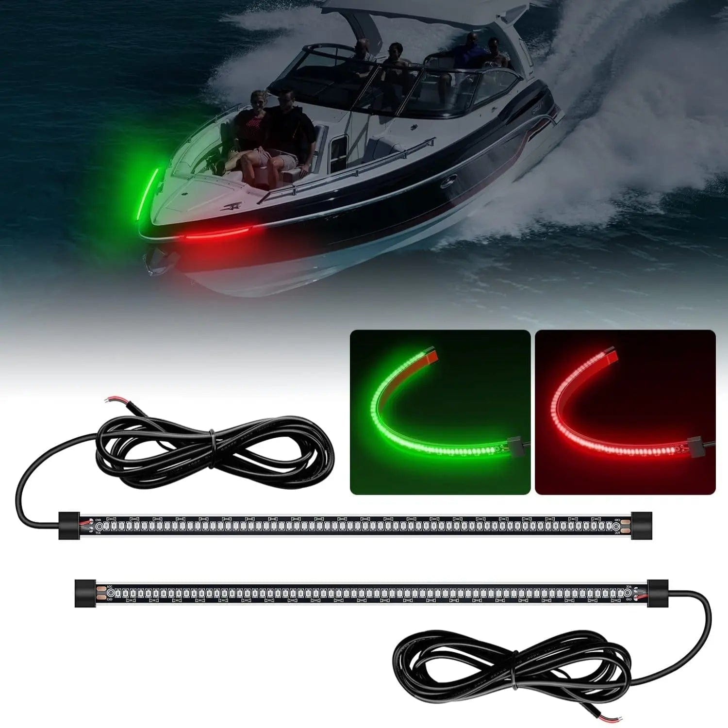 Led Red & Green Submersible LED Navigation Lights For Boats – 12V Waterproof Marine Strips Boat Navigation Lights - Foto 10