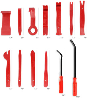 retainer clips 13 Pcs Trim Removal Tool Set Red