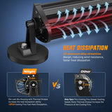 13.5 Inch 288W Triple Row 96LEDs Spot Flood LED Light Bar Kit | Cigarette Lighter 10FT Wire Magnet Bases Nilight