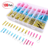 Connectors Assortments 135Pcs Heat Shrink Wire Connectors