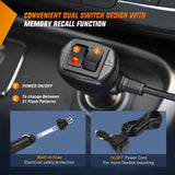 led strobe light 14.5 Inch Amber White COB LED Strobe Rooftop Flashing Magnetic Light Bar