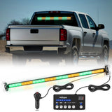 Nilight 144LED Traffic Advisor Strobe Light Bar with Controller Amber Green Emergency Warning Lights Hazard Interior Front/Rear Windshield Flashing for Cars Plow Trucks Construction Vehicles