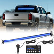 Nilight 144LED Traffic Advisor Strobe Light Bar with Controller Blue Emergency Warning Lights Hazard Interior Front/Rear Windshield Flashing for Cars Plow Trucks Construction Vehicles