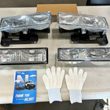LED Headlight 1994 1995 1996 1997 1998 Chevy Silverado Tahoe Suburban C10 C/K 1500 2500 3500 Headlight Assembly Chrome Case Amber Reflector (25% OFF Final Checkout)
