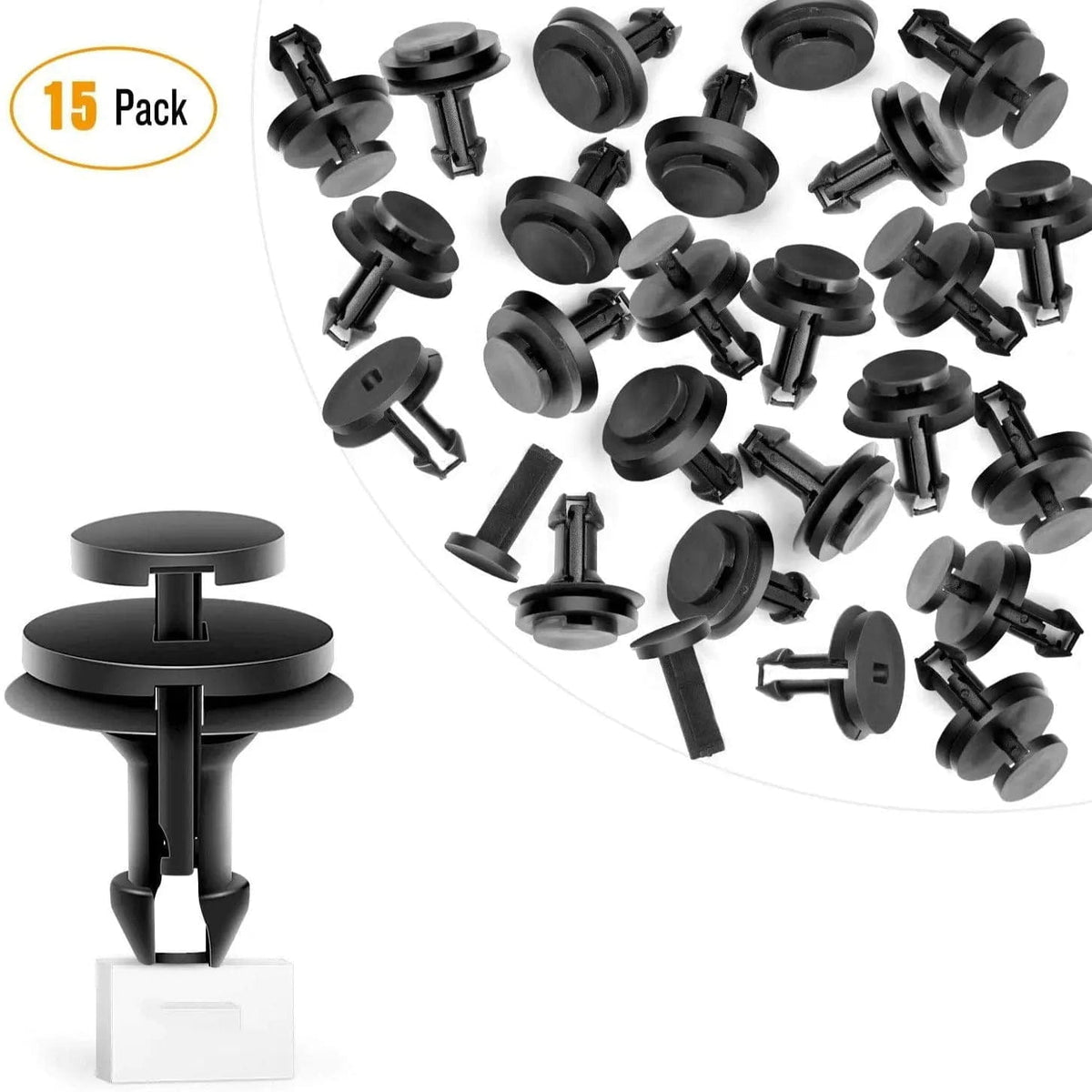 15 Pcs Head 18mm Hole 9mm Car Push Retainer Clips Kits For GM 
