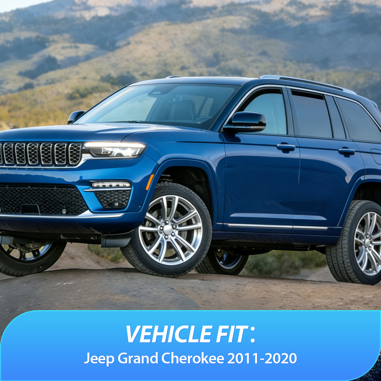 2011 2012 2013 2014 2015 2016 2017 2018 2019 2020 Jeep Grand Cherokee Rain Guards Acrylic 4Pcs