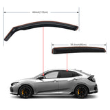 Rain Guards for Honda Civic Hatchback 2016 2017 2018 2019 2020 2021 Window Deflectors, Vent Window Visors-4pcs