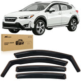 Vent Window Visors for Crosstrek 2018-2023 Impreza Hatchback 2017 2018 2019 2020 2021 2022 2023, in-Channel Rain Guards, Original Window Deflectors-4PCS
