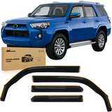 2010 2011 2012 2013 2014 2015 2016 2017 2018 2019 2020 2021 2022 2023 2024 Toyota 4Runner Rain Guards Acrylic 4Pcs