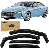 Rain Guards for Hyundai Elantra 2021 2022 2023 2024 2025, Vent Window Visors, Original Window Deflectors-4PCS