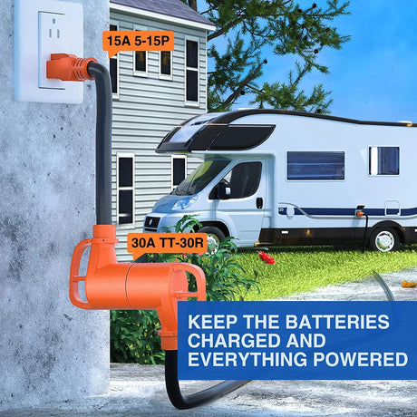 15Amp to 30Amp RV Power Adapter Cord Nilight