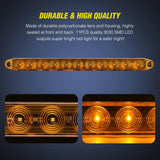 LED ID Bars 16 Inch 11 LEDs Amber Trailer Light Bar (Pair)