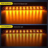 LED ID Bars 16 Inch 11 LEDs Amber Trailer Light Bar (Pair)