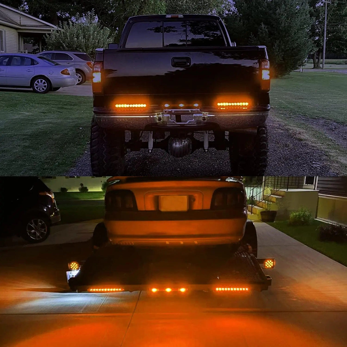 LED ID Bars 16 Inch 11 LEDs Amber Trailer Light Bar (Pair)