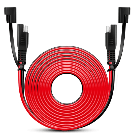 Wiring Harness Kit 16AWG 12FT SAE DC Extension Cable 2-Pin Wire Harness With Dust Cap