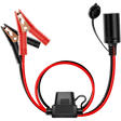 Wiring Harness Kit 16AWG Extension Cord Plug Socket With Battery Clamp Fuse Holder