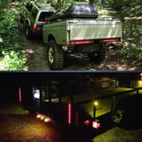 Trailer Light 16” 11 LEDs Red Trailer Light Bar (Pair)