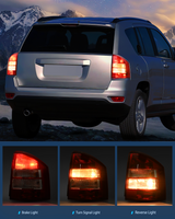 Nilight Taillight Assembly Compatible with 2007 2008 2009 2010 Jeep Compass Tail Light OE Style Rear Lamp Replacement Passenger Side