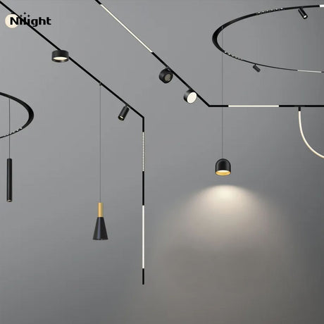 Electric track lighting units