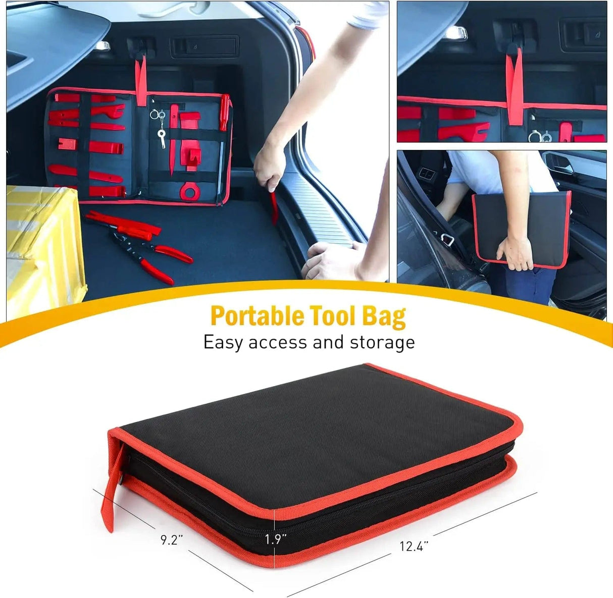 retainer clips 19 Pcs Auto Trim Removal Tool Set Red