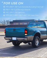 Taillight Assembly 1997 1998 1999 2000 2001 2002 2003 Ford F150 1997 1998 1999 Light Duty 1999 2000 2001 2002 2003 2004 2005 2006 2007 Ford Super Duty Taillight Assembly Dark Red Rear Lamp Replacement OE Style Passenger Side