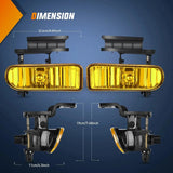 1999-2002 Chevy Silverado 1500 2500 2001-2002 Chevy Silverado 3500 2000-2006 Chevy Suburban Tahoe Amber Fog Light Assembly Nilight
