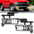 1999-2002 Chevy Silverado 1500 2500 2001-2002 Chevy Silverado 3500 2000-2006 Chevy Suburban Tahoe Fog Light Assembly Clear Lens Nilight