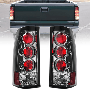 1999-2006 GMC Sierra 1999-2002 Chevy Silverado Taillight Assembly Rear Lamp Smoke Housing Rear Lamp Replacement Only Fits Fleetside Models Driver Passenger Side
