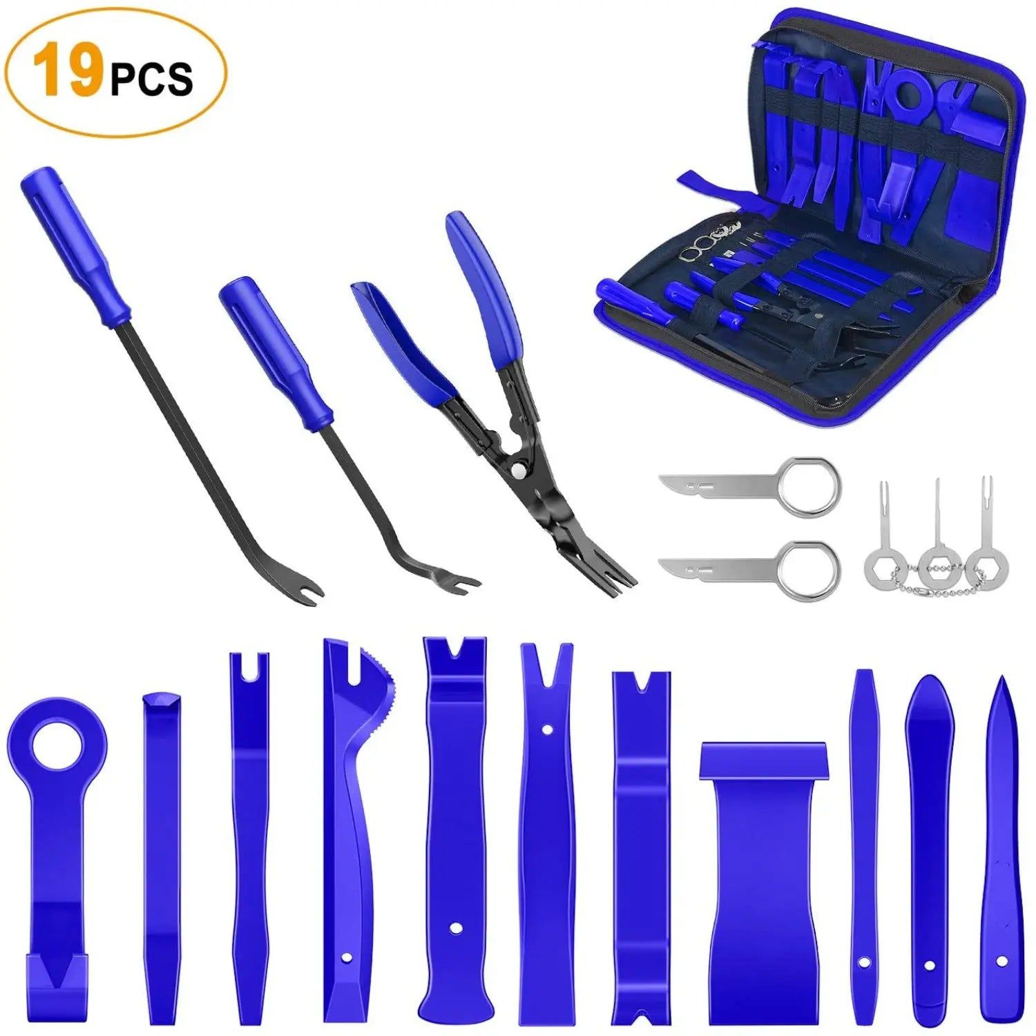retainer clips 19Pcs Trim Removal Tool Kit Blue