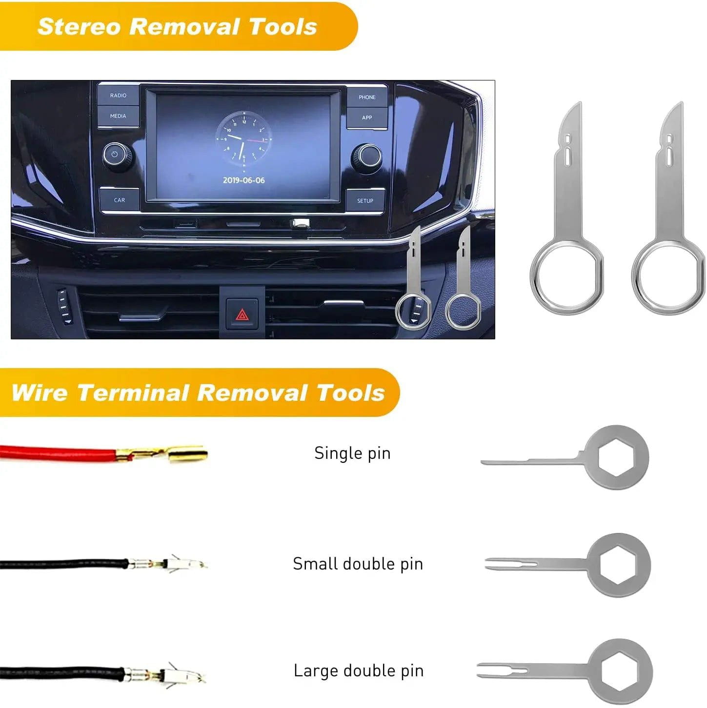 retainer clips 19Pcs Trim Removal Tool Kit Blue