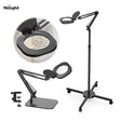 Electrical magnifying light fixtures
